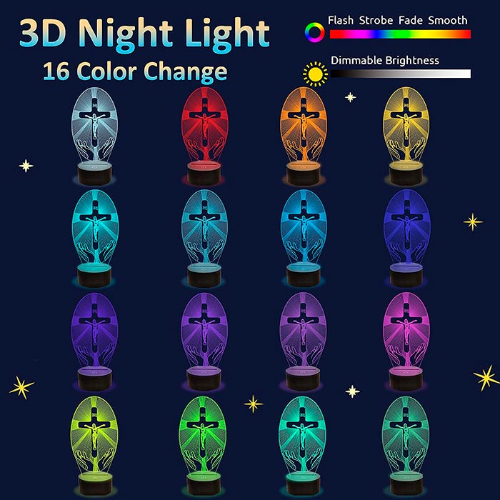 Puoi anche impostare diverse intensità di luce e un timer!