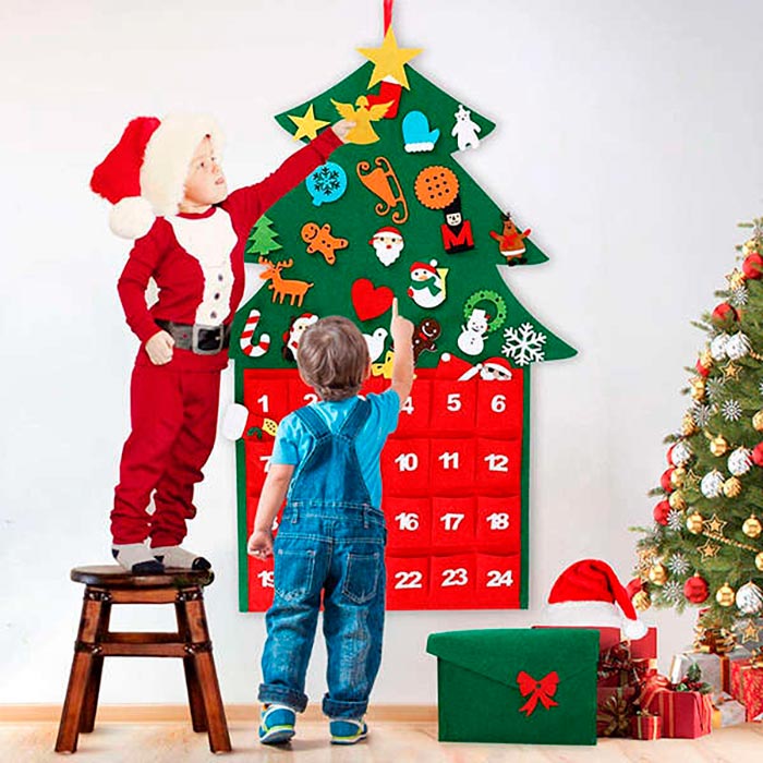 AdventTree, albero di Natale in feltro con calendario - Image 6
