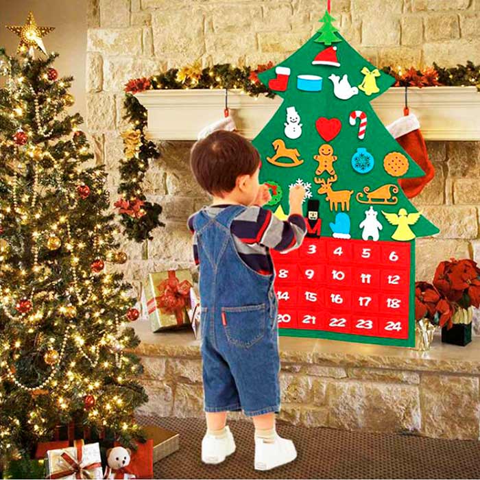 AdventTree, albero di Natale in feltro con calendario - Image 8