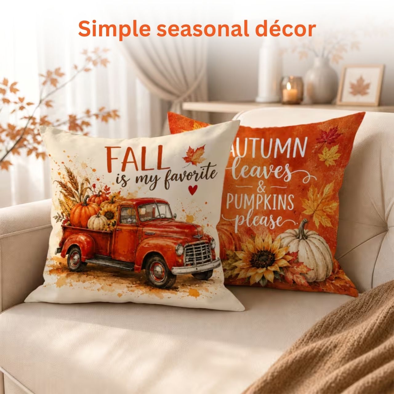 Fodera per cuscino a tema autunnale, AutumnPillows - Image 4