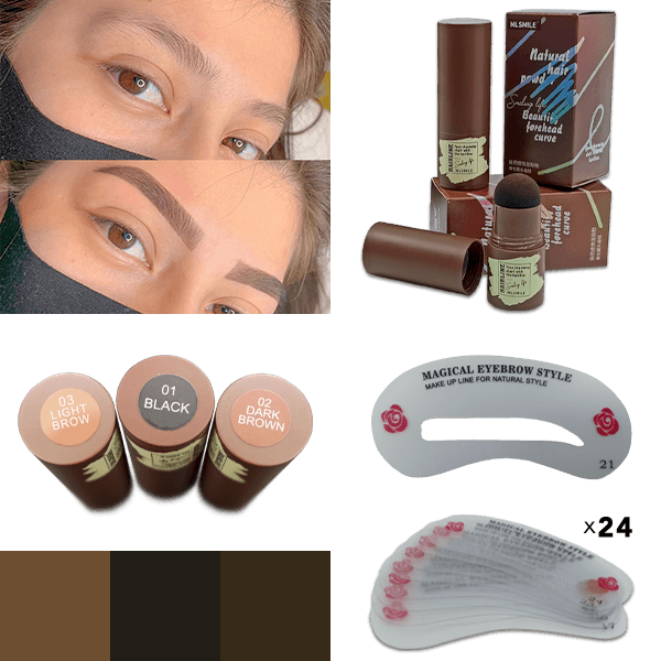 BROWSTAMP-TR, Set per la modellazione delle sopracciglia con stencil e pigmento - Image 7