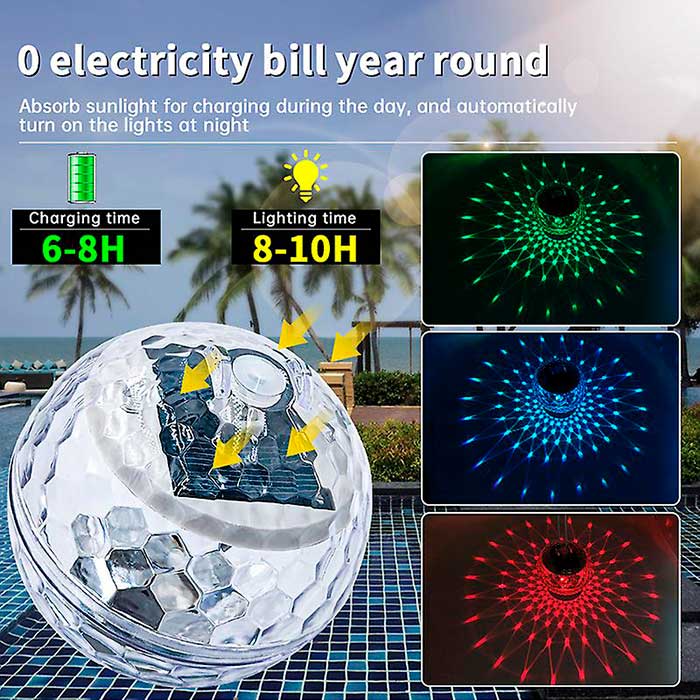 BallLamp, una luce LED impermeabile e solare che cambia colore - Image 9