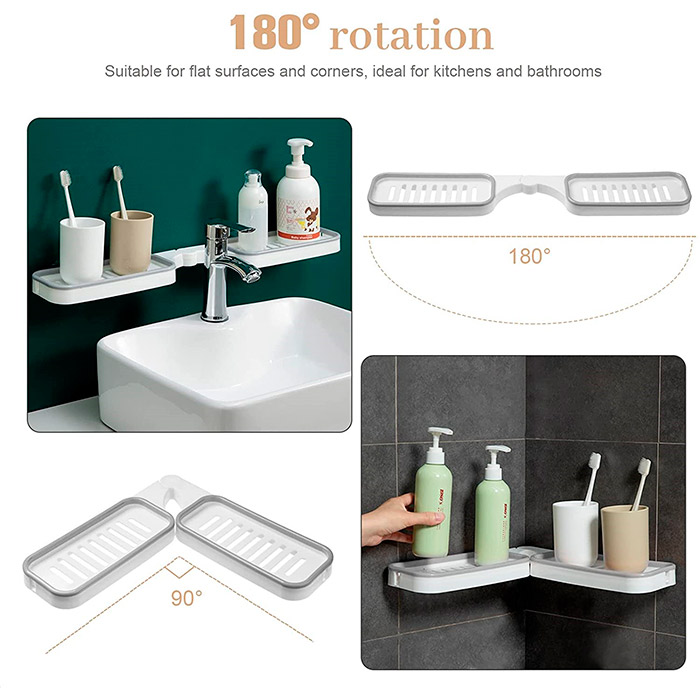 BathroomShelf, mensola da bagno che può essere installata a 90° o 180° - Image 4