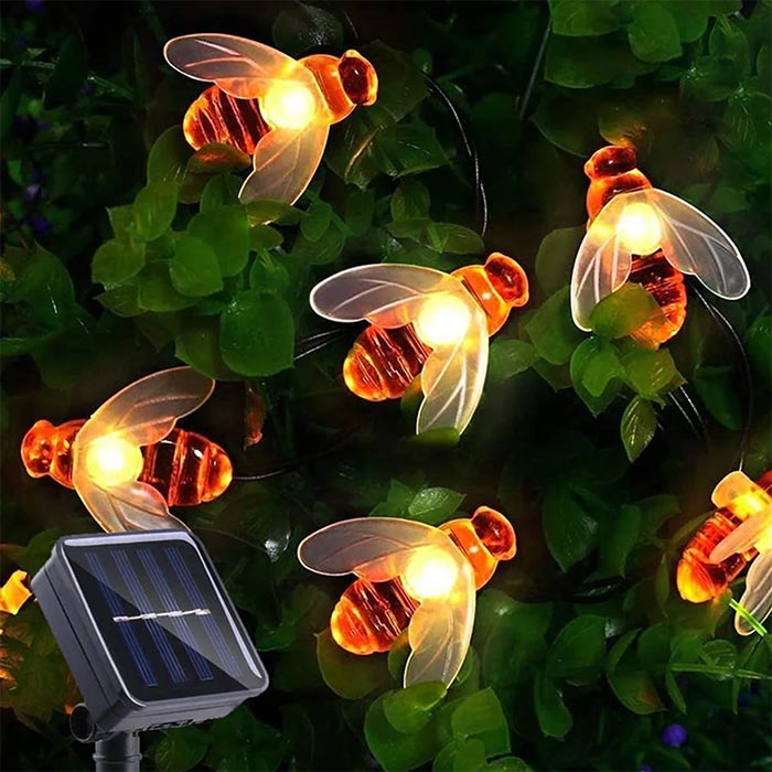 BeeLights, lampada solare con 30 luci a LED a forma di api - Image 3