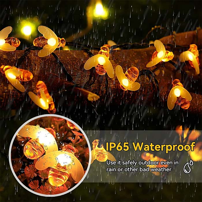 BeeLights, lampada solare con 30 luci a LED a forma di api - Image 4