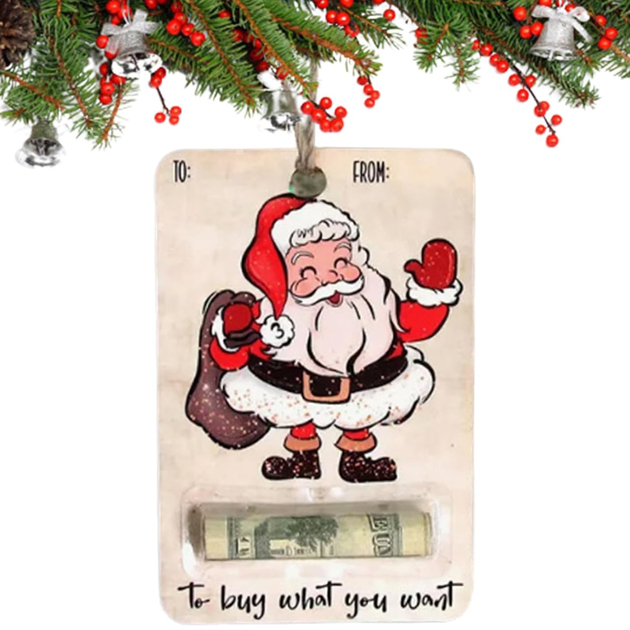 BestGift, biglietto di Natale con scomparto per soldi (3 pezzi) - Image 3