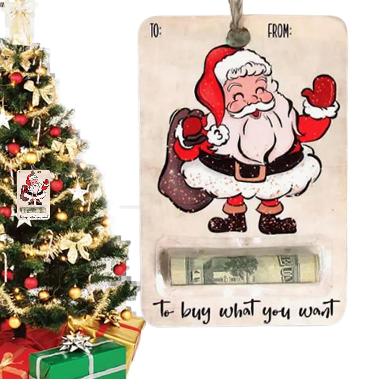 BestGift, biglietto di Natale con scomparto per soldi (3 pezzi) - Image 10