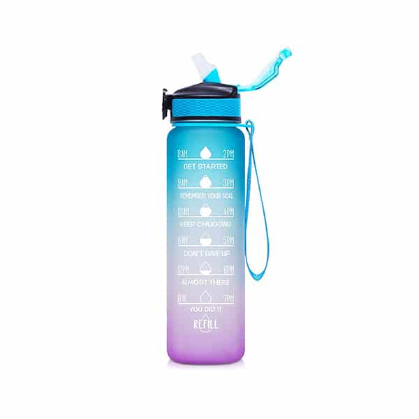 BottleBundle, Bottiglia Motivazionale per l'Acqua + Set di 5 Elastici per Esercizio - Image 6