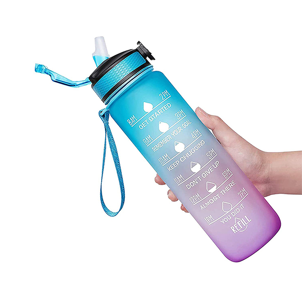 BottleBundle, Bottiglia Motivazionale per l'Acqua + Set di 5 Elastici per Esercizio - Image 7