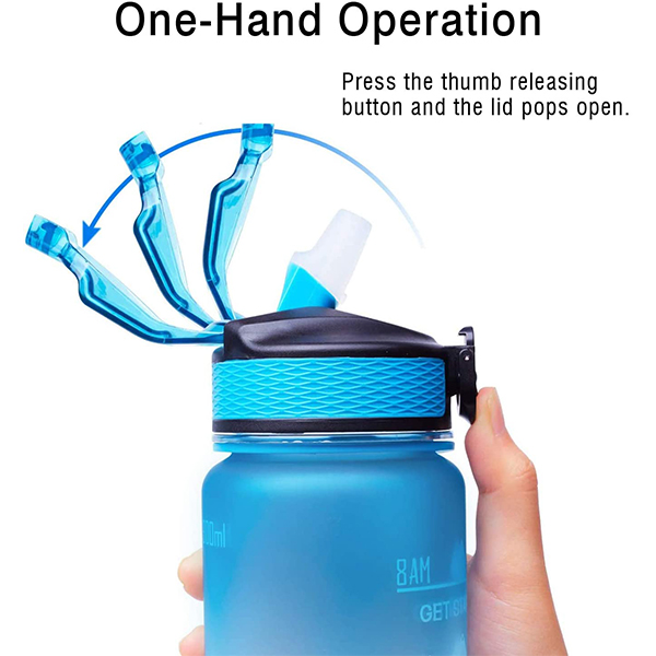BottleBundle, Bottiglia Motivazionale per l'Acqua + Set di 5 Elastici per Esercizio - Image 8