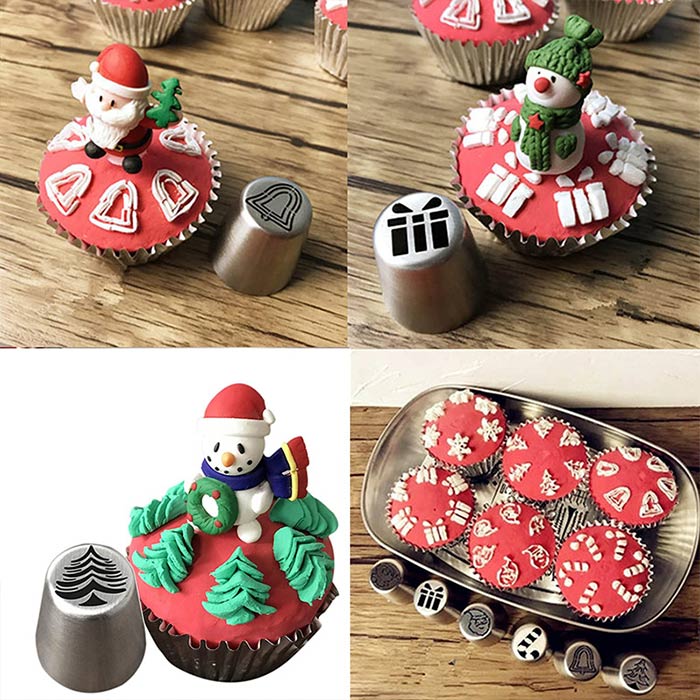 ChrismatNozzles, set per decorazioni festive di torte e altri dolci - Image 8