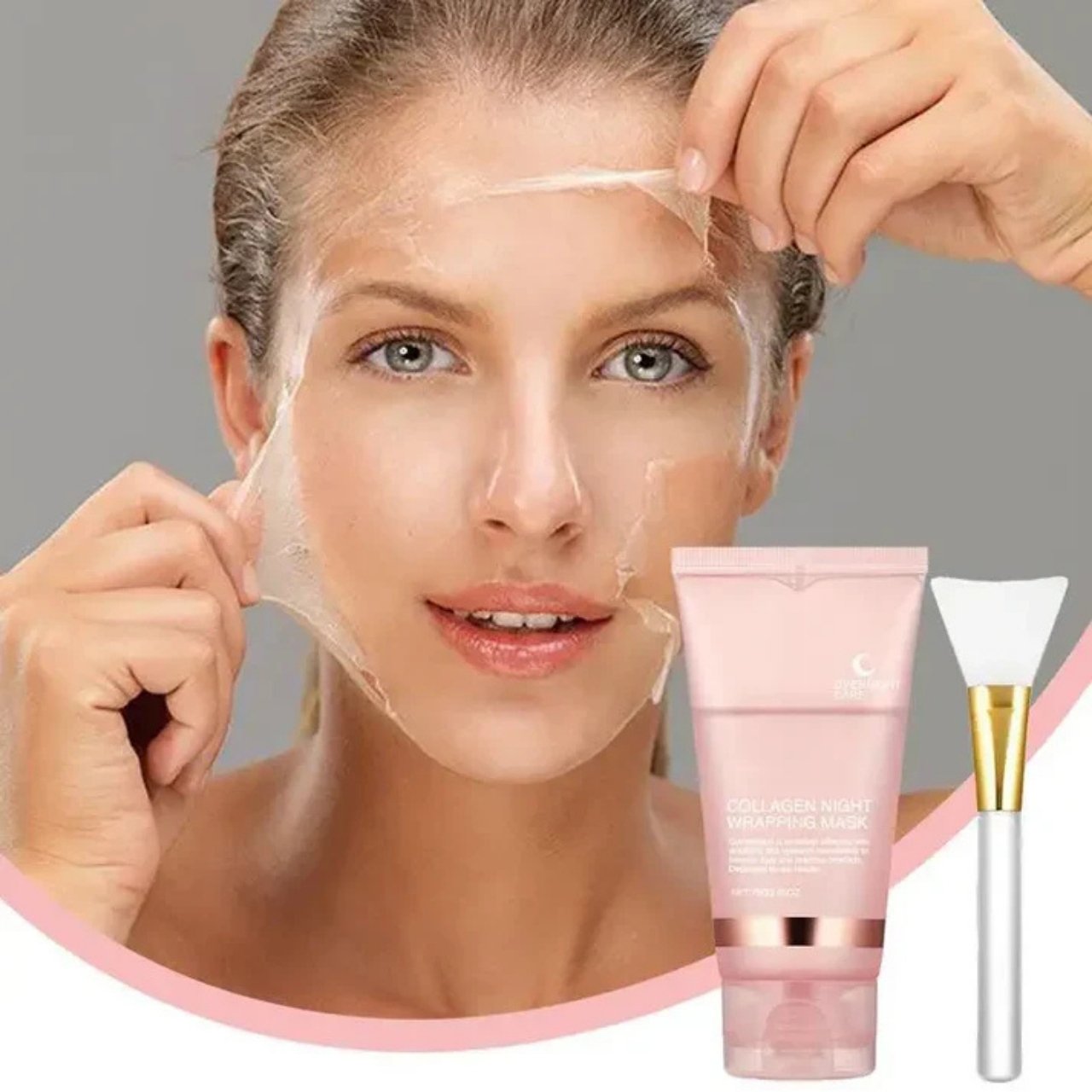 CollagenMask, maschera viso peel-off al collagene da lasciare agire durante la notte (1+1 GRATIS) - Image 7