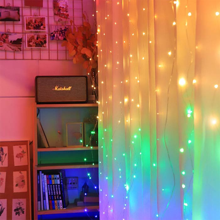 ColorfulCurtain, tenda di luci con 300 luci LED colorate - Image 5