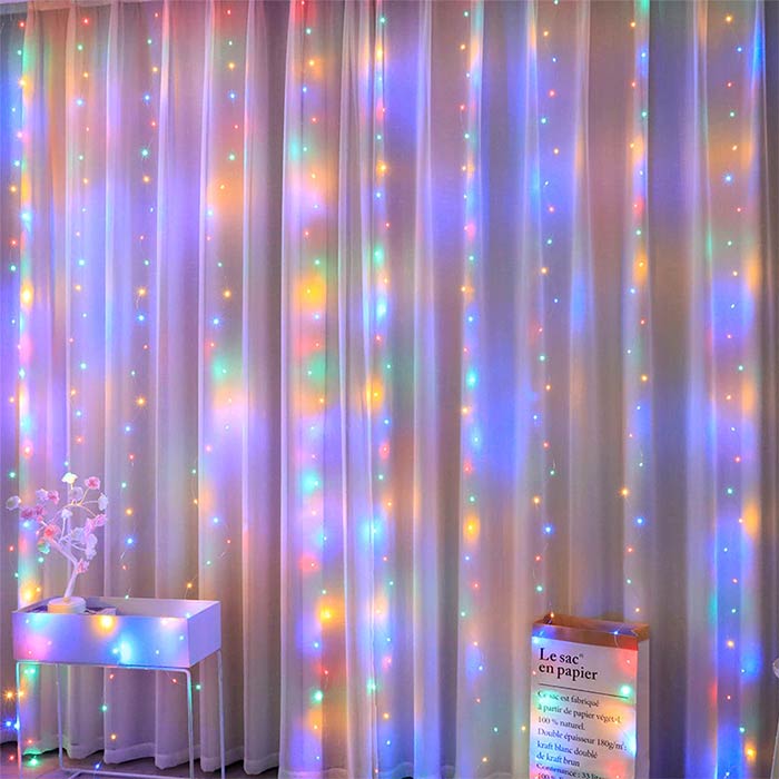 ColorfulCurtain, tenda di luci con 300 luci LED colorate - Image 6