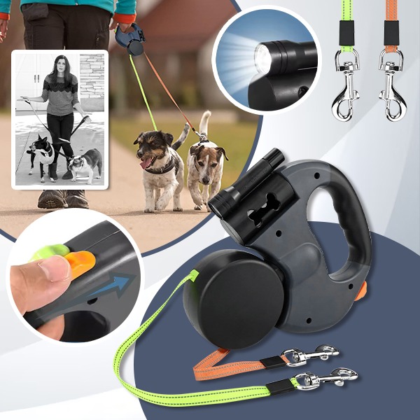 DDR-TST, Guinzaglio doppio per cani FlexiPaws - Image 6