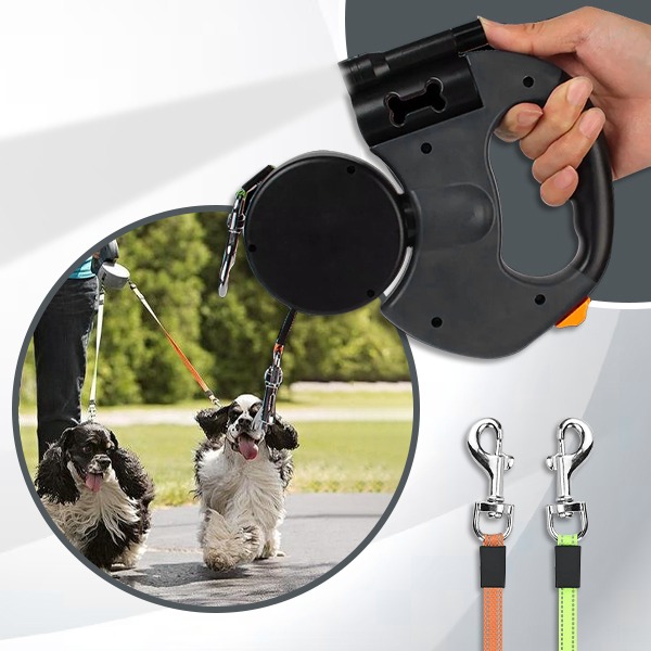 DDR-TST, Guinzaglio doppio per cani FlexiPaws - Image 8
