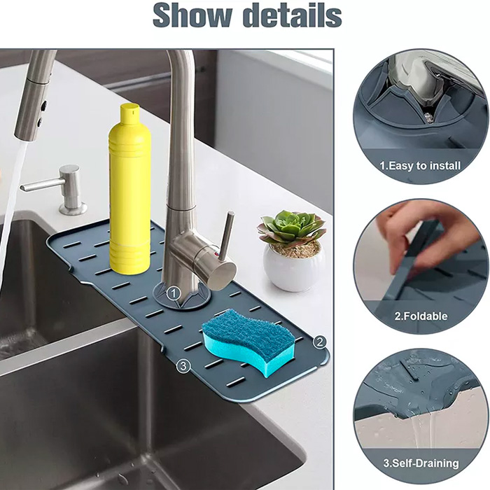 DryingPad, tappetino in silicone per lavello da cucina o lavandino del bagno - Image 8