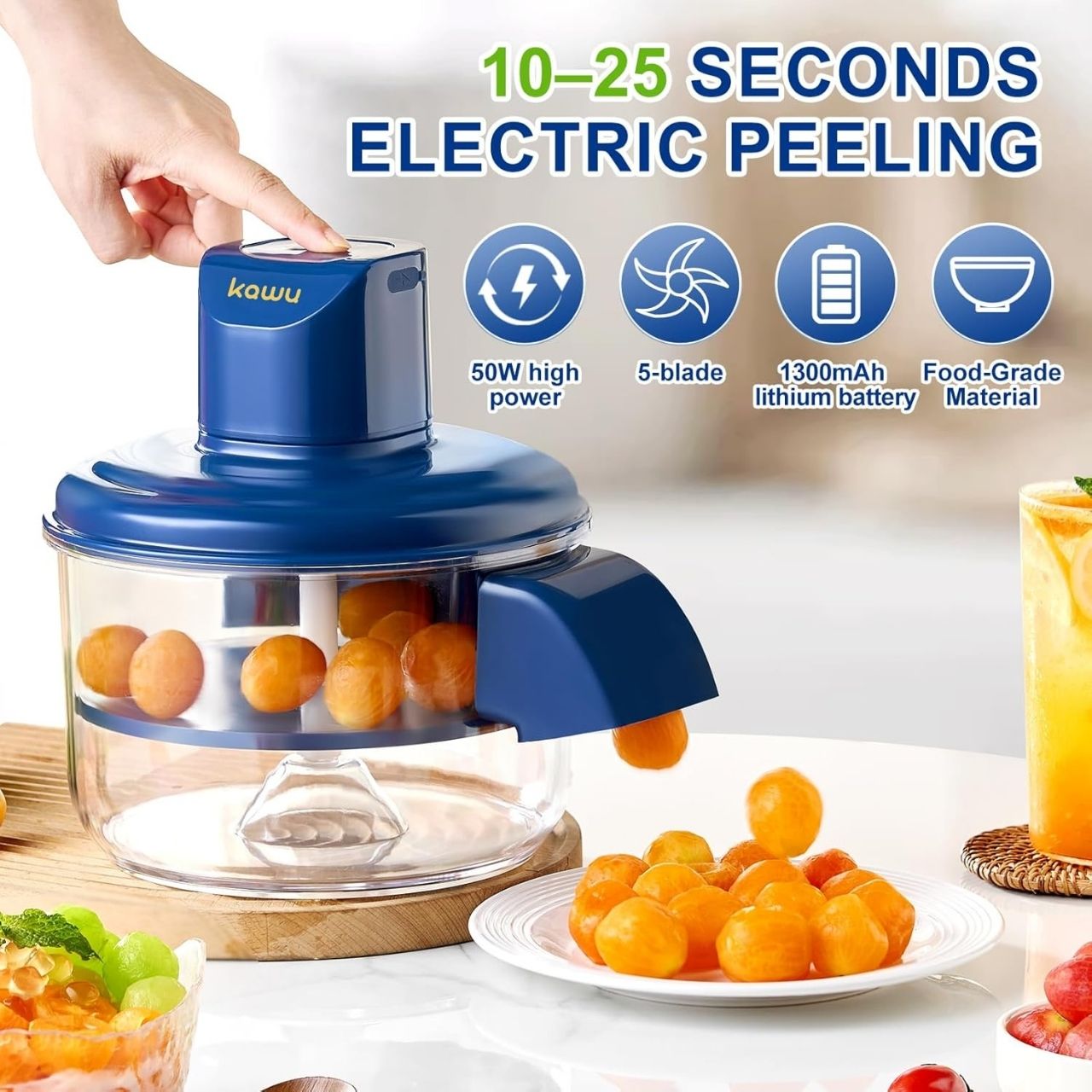 PeelStar, il pelapatate senza fili per frutta e verdura più piccole
