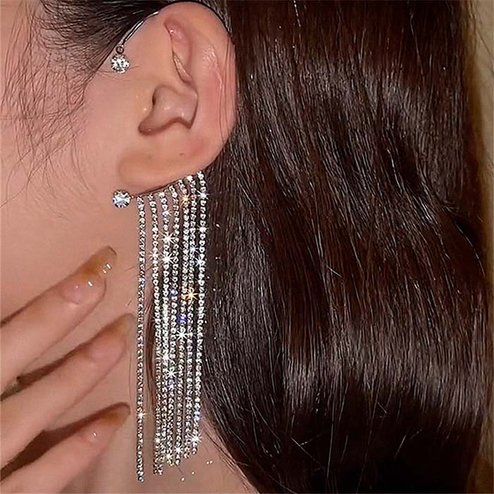 EarringCrystals, orecchino pendente con cristalli (1 pezzo) - Image 8