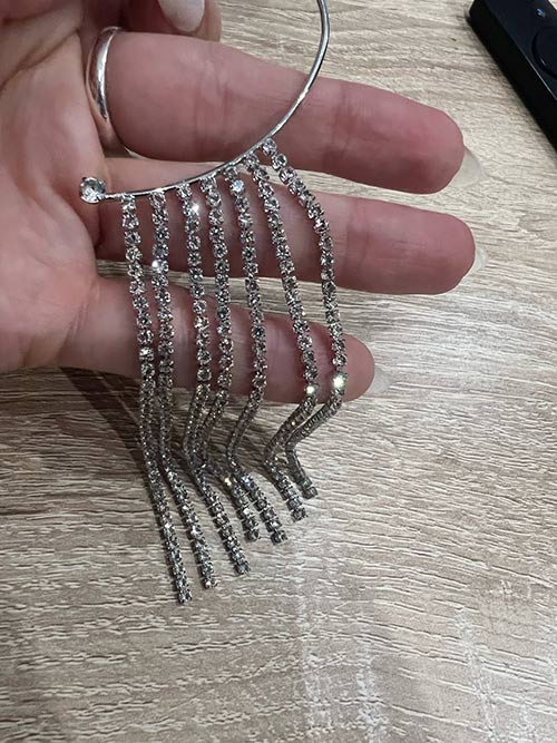 EarringCrystals, orecchino pendente con cristalli (1 pezzo) - Image 9