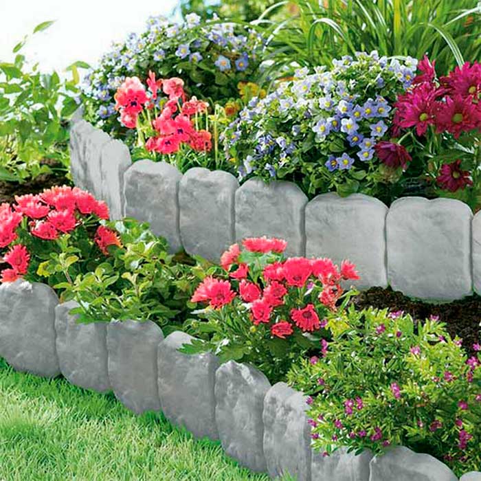 La pietra imitazione porta un bellissimo effetto naturale al tuo giardino.