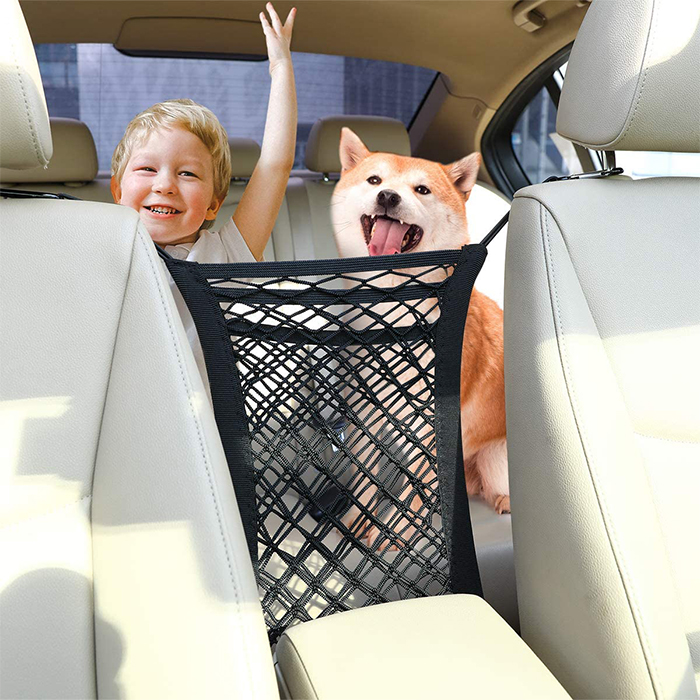 ElasticNet, divisorio per auto in rete con 2 tasche aggiuntive - Image 3