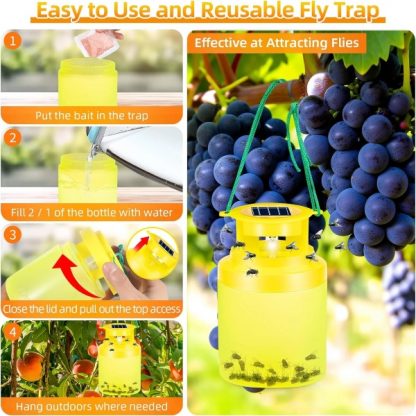FLYREP, Trappola appesa riutilizzabile per mosche - Image 2