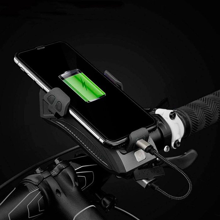 La luce per bicicletta offre luminosità regolabile per diverse condizioni stradali!