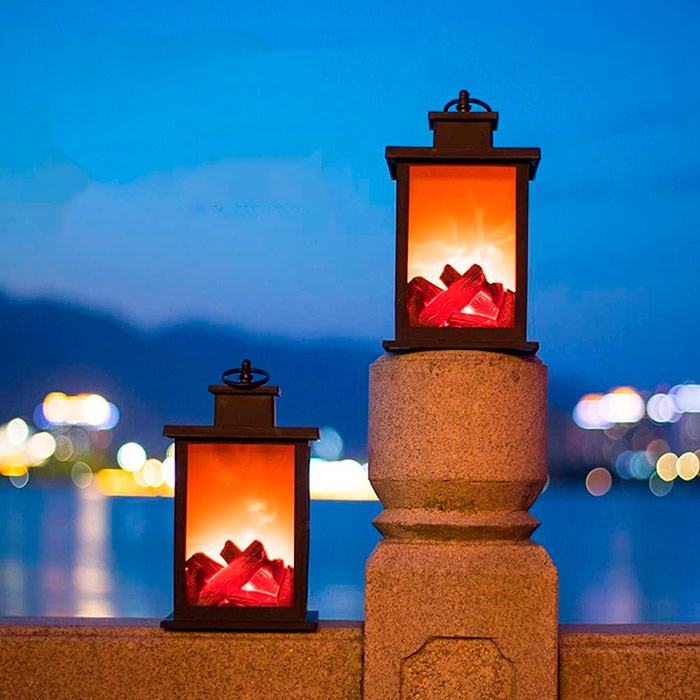 FireLantern, una lampada decorativa con l'aspetto di un camino e un fuoco virtuale - Image 9