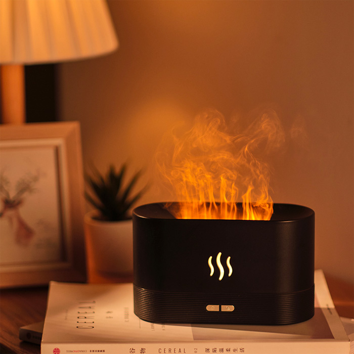 Diffusore con effetto fiamma ardente