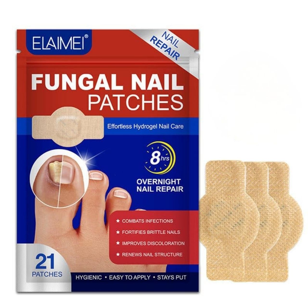 FungalPatches, cerotti riparatori per la cura delle unghie danneggiate (21 pz.) - Image 8