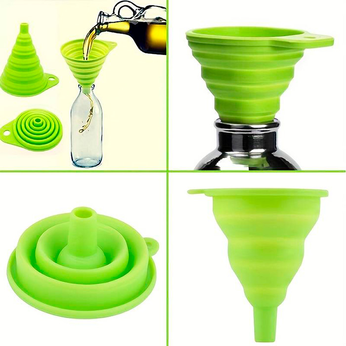 Funnel, un imbuto di silicone pieghevole per versare liquidi e altri alimenti - Image 3
