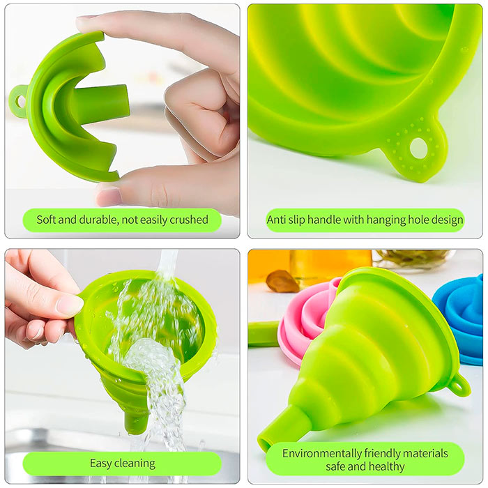 Funnel, un imbuto di silicone pieghevole per versare liquidi e altri alimenti - Image 6