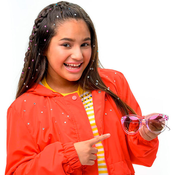 GemsKit, applicatore di perline per capelli e 12 set di perline in diversi colori e forme - Image 5