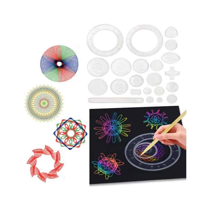 GeoArtKit, un set da disegno di 27 pezzi con spirografi geometrici - Image 2