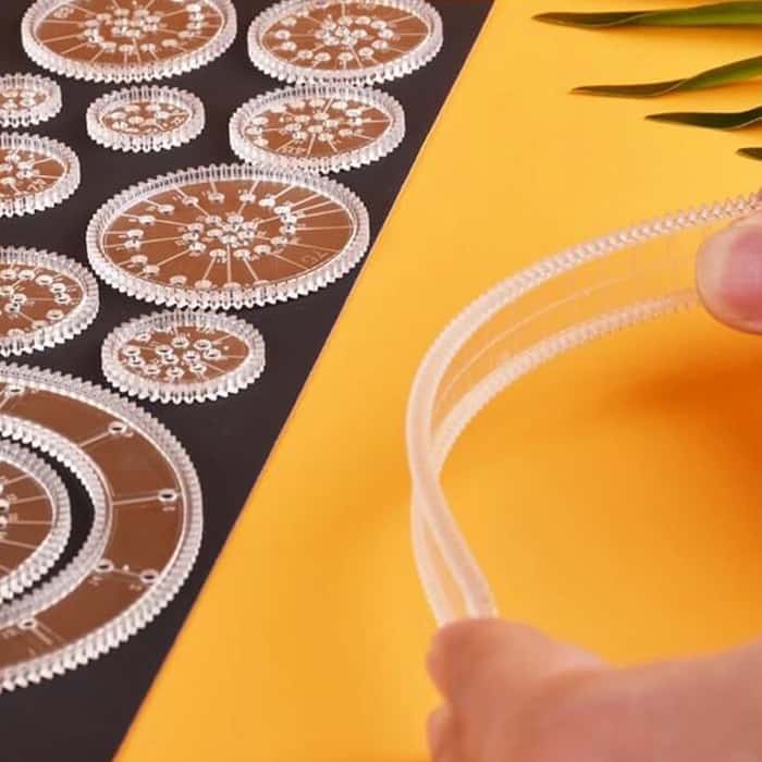 GeoArtKit, un set da disegno di 27 pezzi con spirografi geometrici - Image 5