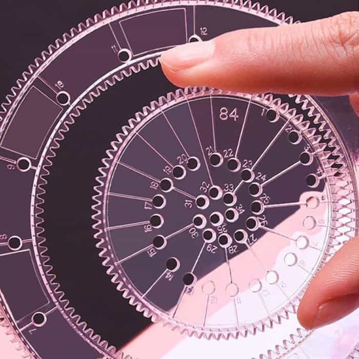 GeoArtKit, un set da disegno di 27 pezzi con spirografi geometrici - Image 6