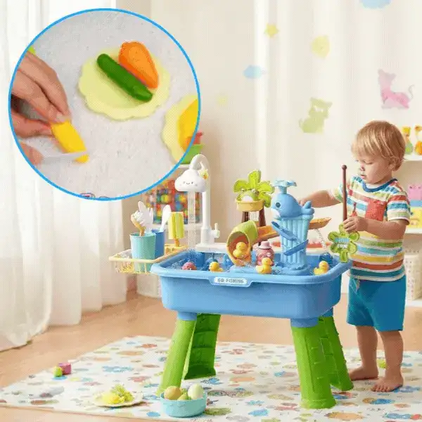 Tavolo d'acqua e sabbia per bambini, GoFishing - Image 1