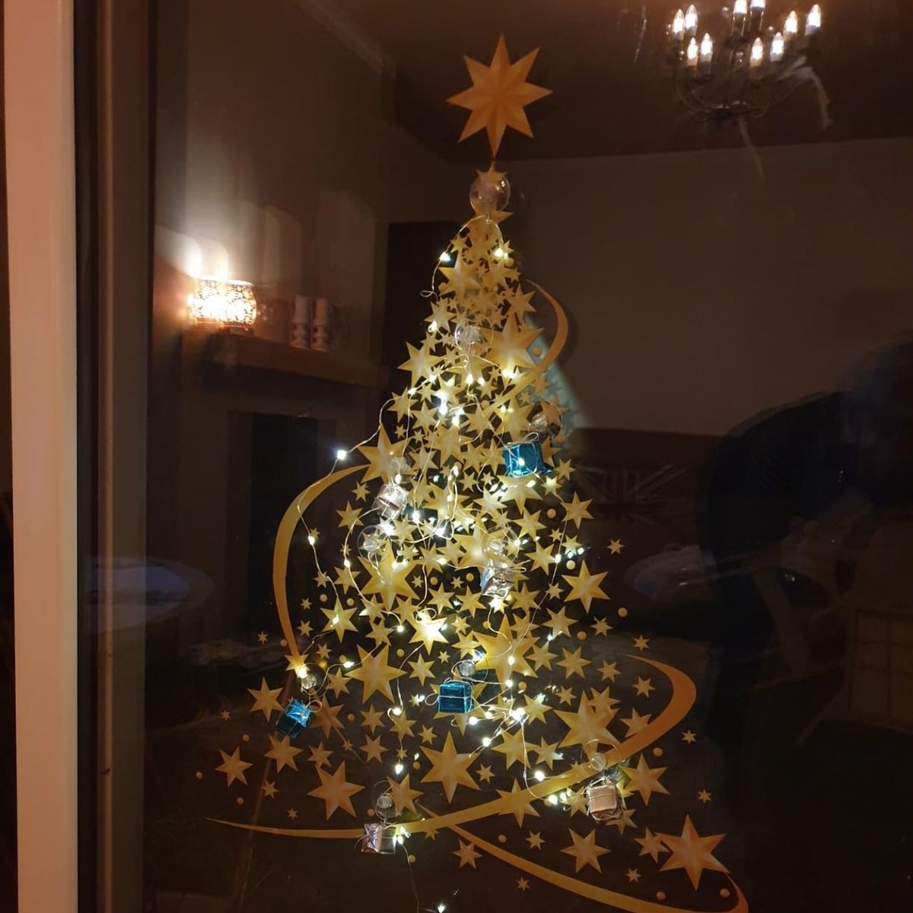 GoldenTree, adesivi per finestre di Natale in oro (2 pezzi) - Image 4