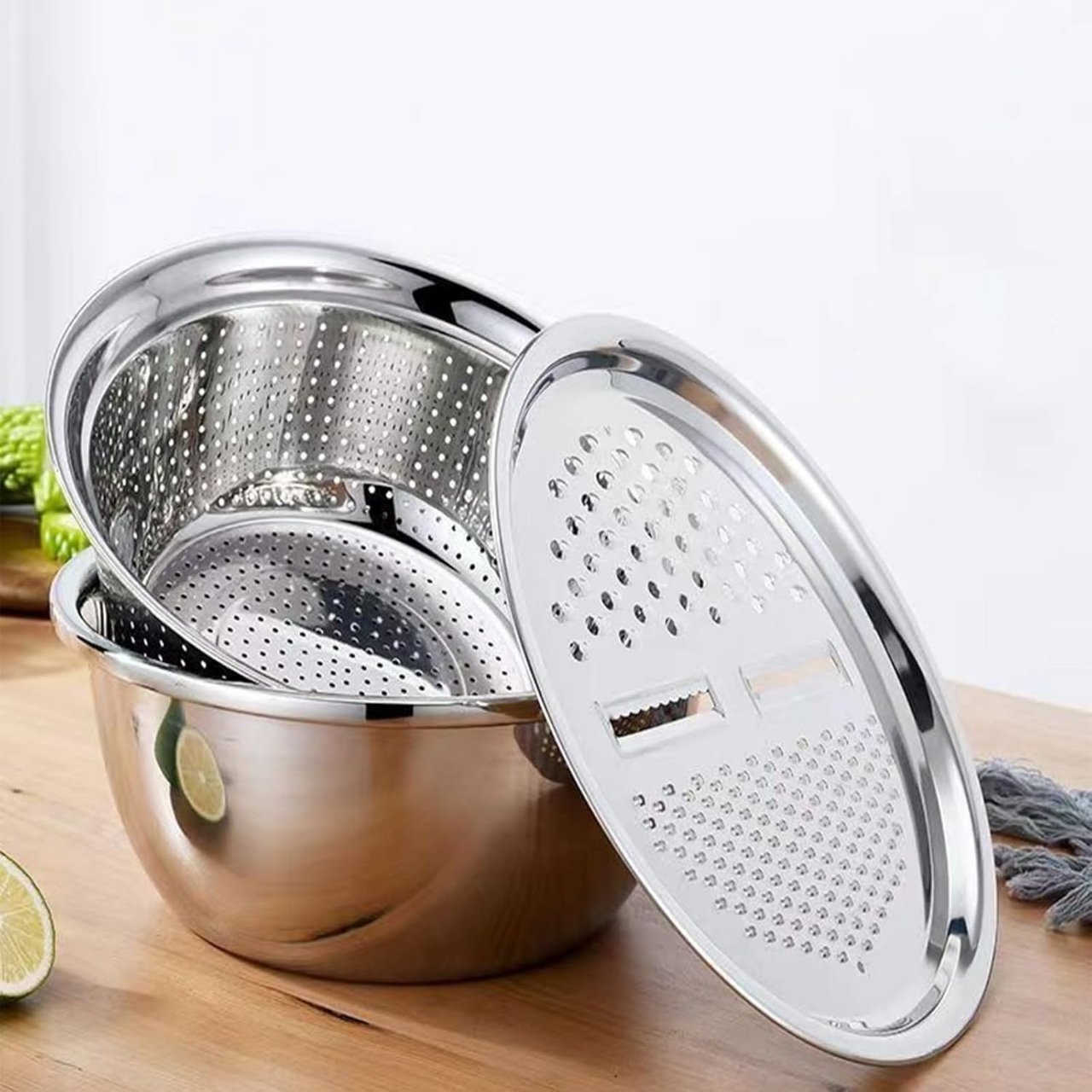 GraterBowl, raschietto da cucina multiuso 8-in-1 con ciotola - Image 7