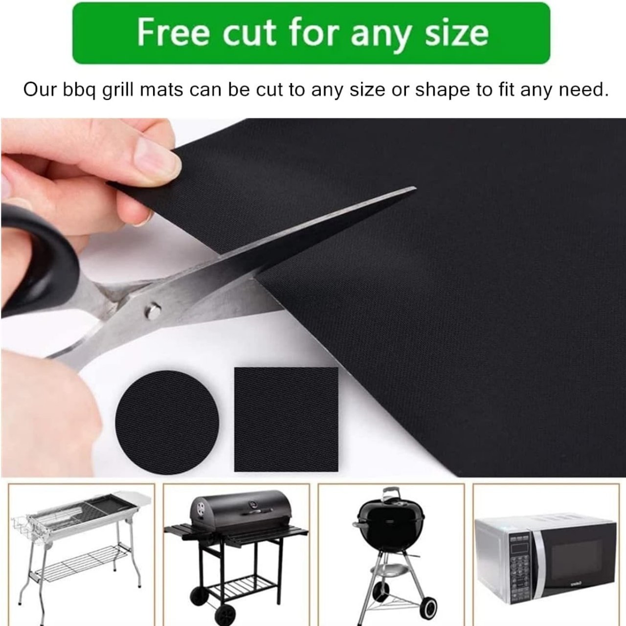 <ul><li>GrillBundle, set di tappetini per griglia (5 pezzi) e spazzola per la pulizia della griglia</li></ul> - Image 6