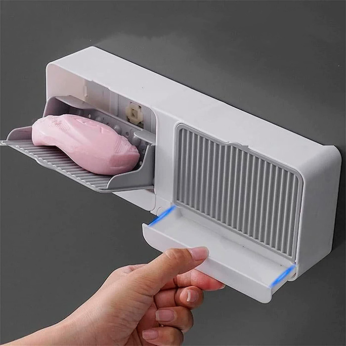 Il porta sapone previene l'accumulo di acqua e batteri!