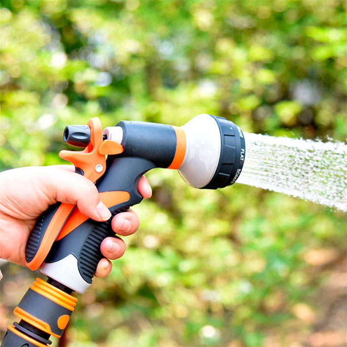 HoseSpray, set con ugello per tubo da giardino, connettore per tubo e pistola per innaffiare - Image 7