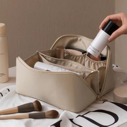 Ampia borsa cosmetica, KOZMETBAG-KONJAK - Image 4