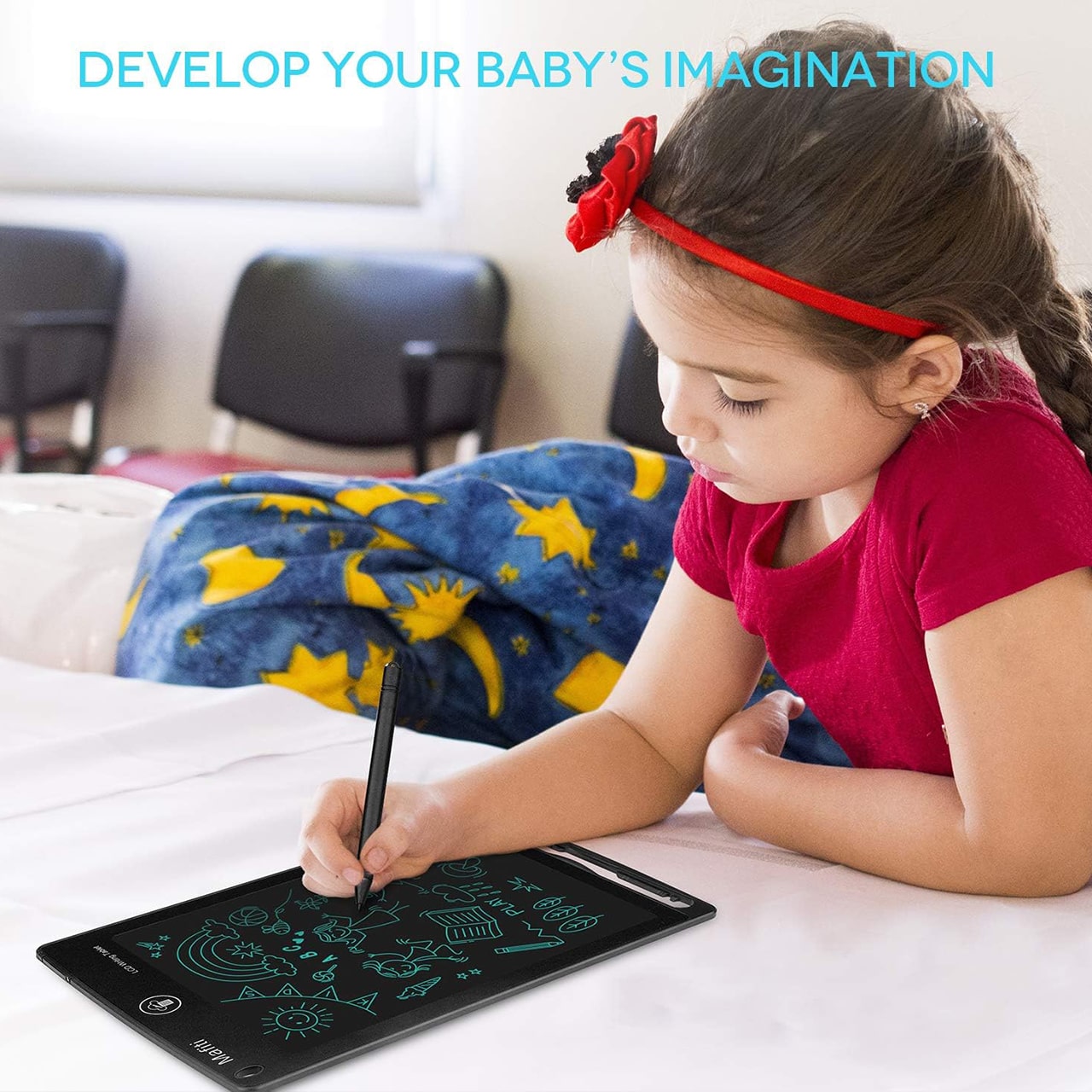 Il tablet ti consente di creare appunti, disegnare, giocare, lasciare notifiche e messaggi - ancora e ancora!