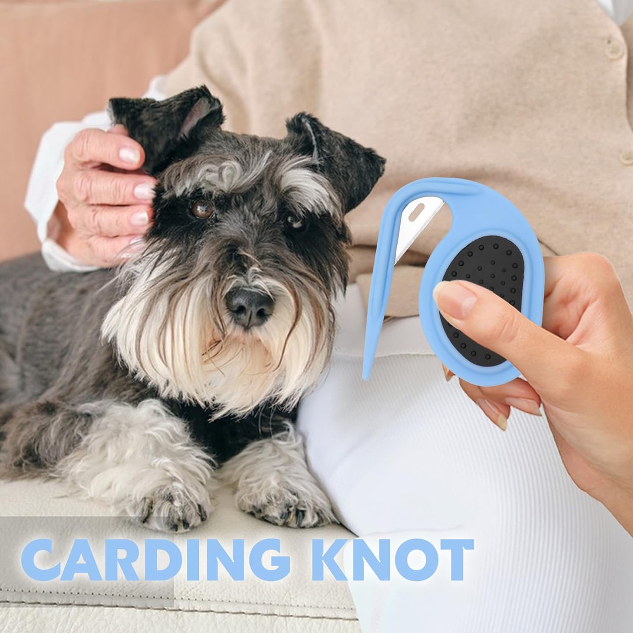 KnotBundle, tagliapeli per animali domestici (1+1 GRATIS) e spazzola DUO per rimuovere i peli degli animali domestici - Image 9