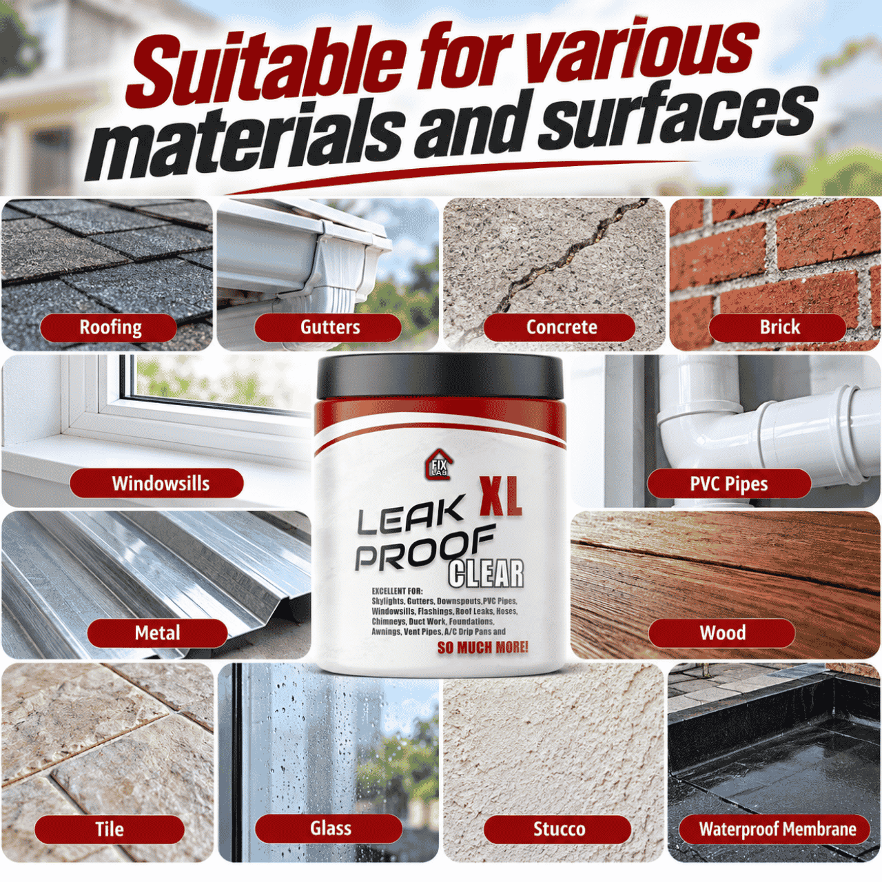 Rivestimento trasparente per sigillare le crepe, LeakProof - Image 4