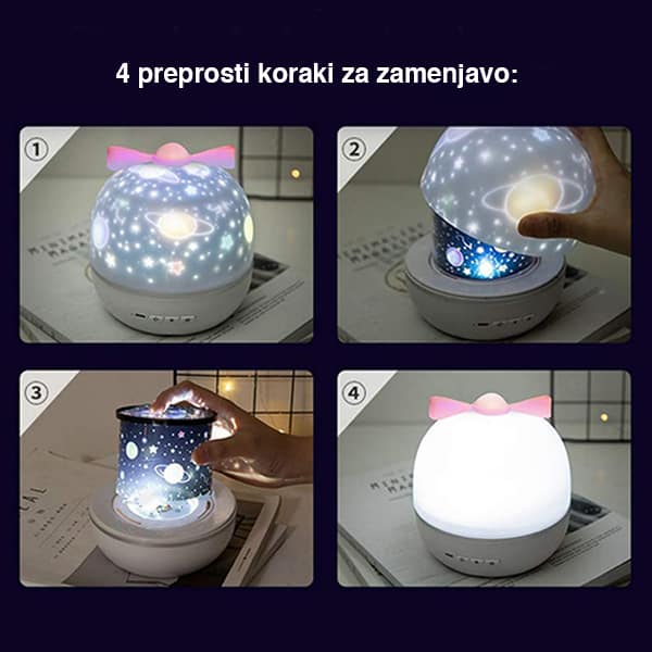 MagicLamp, lampada proiettore dinamica 2 in 1 con 6 fantasie diverse - Image 8