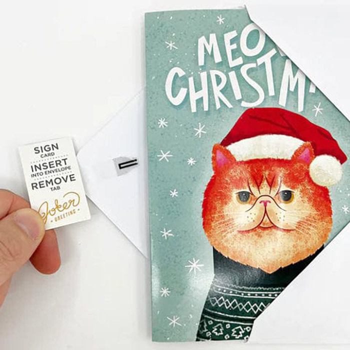 MeowCard, una divertente cartolina di Natale con un gatto - Image 3