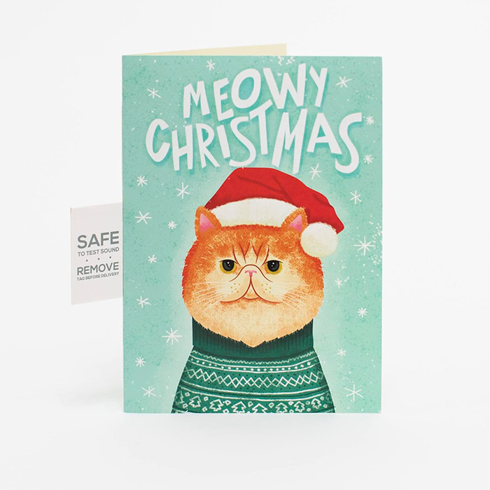 MeowCard, una divertente cartolina di Natale con un gatto - Image 6